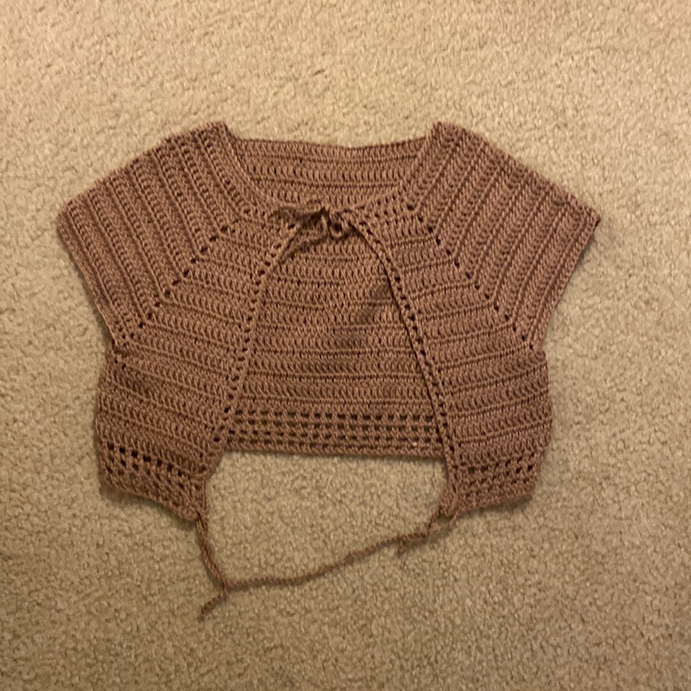 Hand Crocheted Cardigan/Cover Up